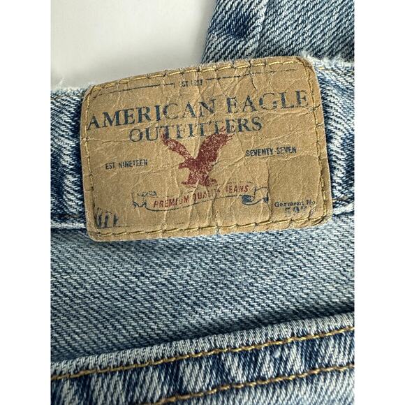 Vintage American Eagle Size 10 Short Hipster Y2K Low Rise Jeans Flare 2000s - Picture 11 of 12